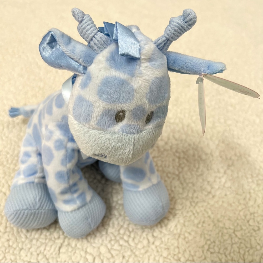 Baby by First Main Blue Jingle Giraffe Stuffed Animal